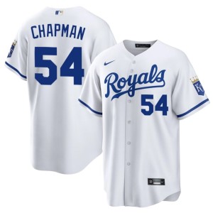 Aroldis Chapman White #54 Men The 'Yals Stitched Jersey 906811-206