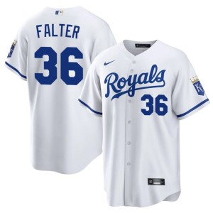 The Crowns #36 Popular Bailey Falter Men White Jerseys 375955-528