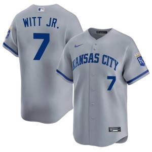 Gray Kansas City Royals Bobby Witt Jr. Replica Men #7 Jerseys 938639-662
