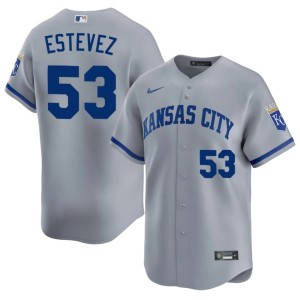 Official Carlos Estevez #53 Gray KCR Mens Jerseys 606278-243