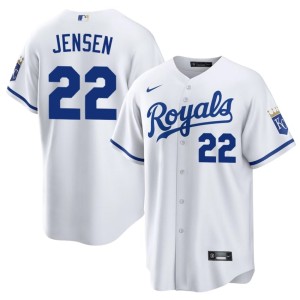 #22 Men's Royals 2026-27 White Carter Jensen Jerseys 567741-595