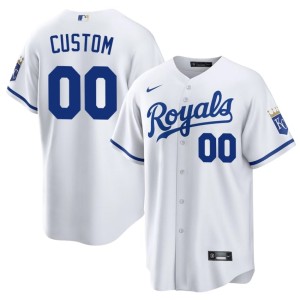 White The Boys in Blue #00 Custom Men Official Jerseys 594773-968