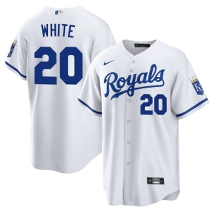 Frank White White Kansas City Royals 2026-27 #20 Mens Jerseys 929424-836