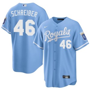John Schreiber 2026 #46 Blue Royals Mens Jerseys 557893-158