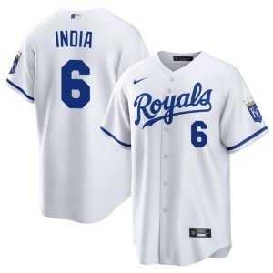 Jonathan India Men's The 'Yals #6 Replica White Jersey 230594-437