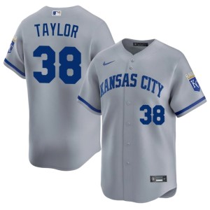 Josh Taylor #38 Mens Gray Embroidery The 'Yals Jerseys 813080-716