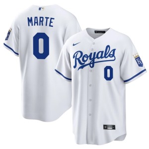 2026-27 Royals Men Starling Marte #0 White Jersey 689442-962