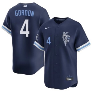 City Connect Replica Men's Navy Alex Gordon Kansas City Royals #4 Jersey 974638-950