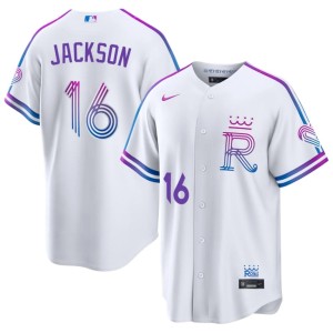 City Connect Mens White Bo Jackson KCR #16 New Jersey 724873-796