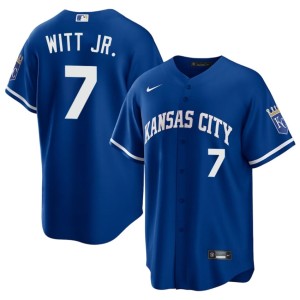 Bobby Witt Jr. Stitched Royal Royals Men's #7 Jerseys 853467-151