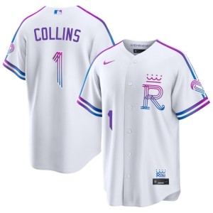 City Connect White Isaac Collins Royals Men New #1 Jersey 447659-552