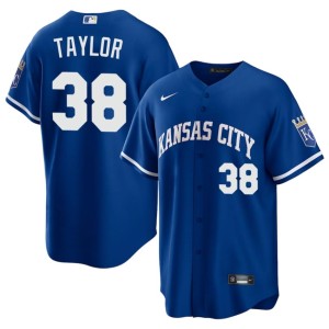 Game Royal #38 Mens KC Royals Josh Taylor Jerseys 795158-567