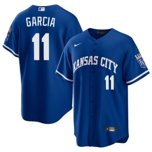 Maikel Garcia #11 Men's Royal The Crowns Replica Jersey 773290-452