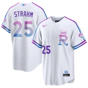 City Connect Limited White KC Royals Mens Matt Strahm #25 Jersey 545774-381