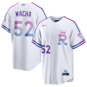 City Connect KC Men's White Michael Wacha #52 Stitched Jerseys 893098-675