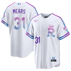 City Connect Game Men Nick Mears Royals White #31 Jerseys 964626-814