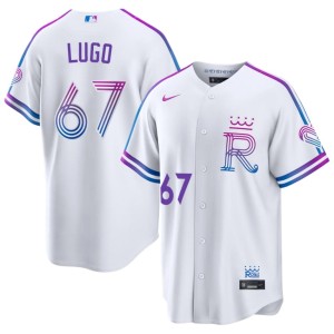 City Connect Seth Lugo Men's Popular KCR #67 White Jerseys 731237-877