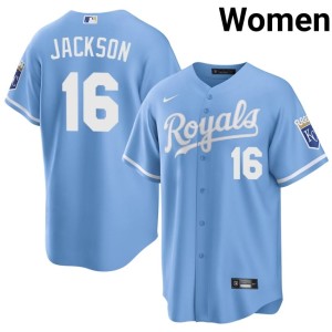 Blue Authentic The Boys in Blue #16 Womens Bo Jackson Jerseys 117988-676