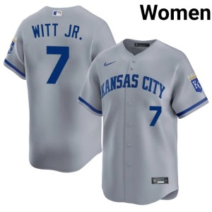 Gray Bobby Witt Jr. Women Authentic #7 The 'Yals Jerseys 562780-493