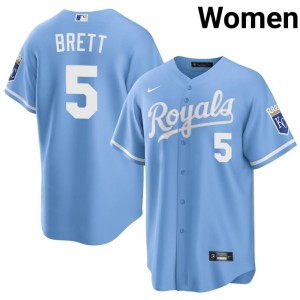 Blue Royals George Brett #5 Limited Women's Jerseys 338118-433