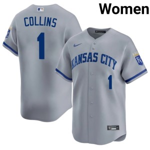 Gray Authentic Women #1 The Boys in Blue Isaac Collins Jerseys 999806-129