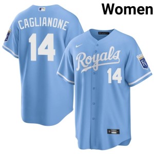 Women's Jac Caglianone #14 Replica The Crowns Blue Jersey 714614-538