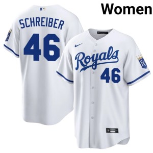 John Schreiber Royals #46 Limited Women's White Jerseys 628998-932