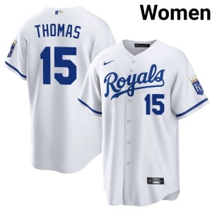KCR White Authentic Women #15 Lane Thomas Jerseys 268360-990