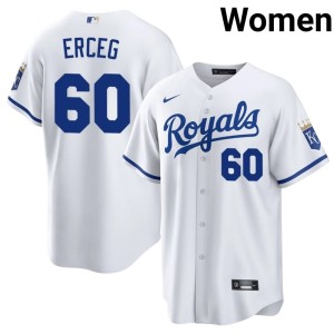 The Crowns #60 Embroidery Lucas Erceg Women White Jerseys 655794-325