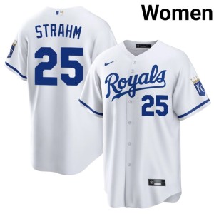 Replica White Women's #25 Matt Strahm The Blue Crew Jersey 520799-637
