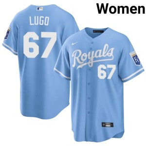 Blue KC Seth Lugo #67 Player Women's Jerseys 105866-831