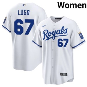 #67 Womens Seth Lugo Game The Boys in Blue White Jerseys 998387-580
