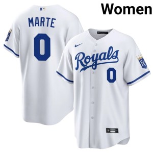 Starling Marte Womens #0 Popular The 'Yals White Jersey 585096-629