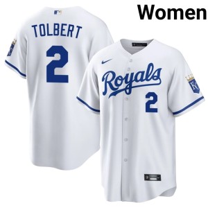 Womens White Tyler Tolbert #2 KC Royals 2026 Jerseys 509656-404