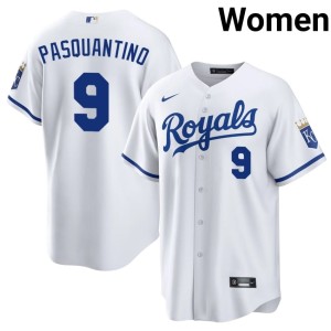Womens #9 Player Vinnie Pasquantino White The Boys in Blue Jersey 931713-386