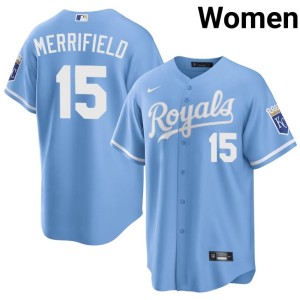 #15 Official The Boys in Blue Blue Women Whit Merrifield Jersey 468339-239