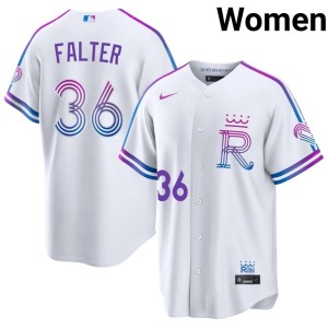 City Connect #36 New The 'Yals Bailey Falter White Womens Jersey 410533-403