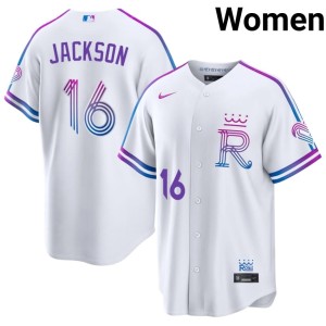 City Connect Women's Royals White Bo Jackson #16 2026 Jerseys 352188-253