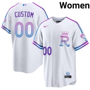 City Connect #00 Custom 2026-27 Royals White Womens Jerseys 657988-363