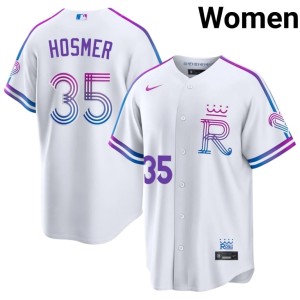 City Connect #35 The Blue Crew New Eric Hosmer Women's White Jerseys 846433-122
