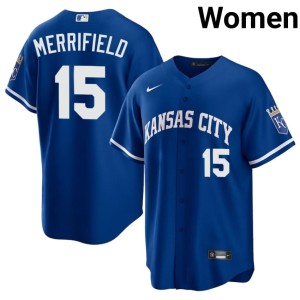 Women Whit Merrifield Authentic #15 The 'Yals Royal Jersey 352648-314