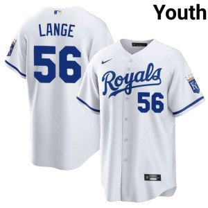 #56 Youth MLB Alex Lange White The Crowns Jersey 772587-263
