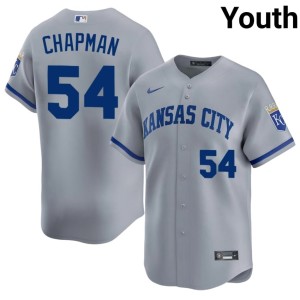 #54 Gray Youth Limited The Crowns Aroldis Chapman Jerseys 433726-366