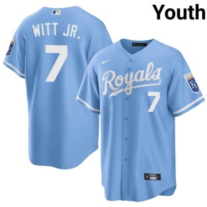 Blue KC Royals Bobby Witt Jr. New Youth #7 Jersey 462725-467