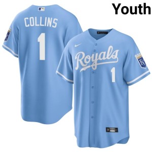 #1 Authentic The Boys in Blue Youth Blue Isaac Collins Jerseys 702443-724