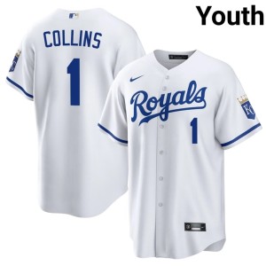 The Blue Crew #1 White Isaac Collins Replica Youth Jersey 173008-439