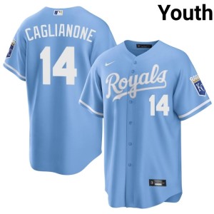 Game The 'Yals Youth Jac Caglianone Blue #14 Jerseys 456963-227