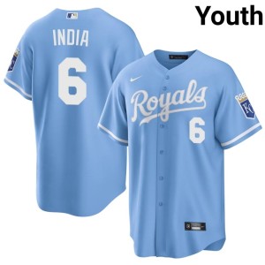 New Blue Royals Youth #6 Jonathan India Jerseys 394962-723