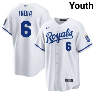 MLB Youth #6 White The Crowns Jonathan India Jersey 772209-565