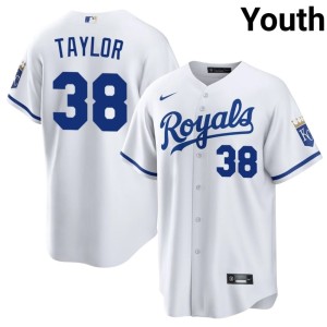 Josh Taylor White Kansas City Royals 2026-27 Youth #38 Jerseys 683153-702
